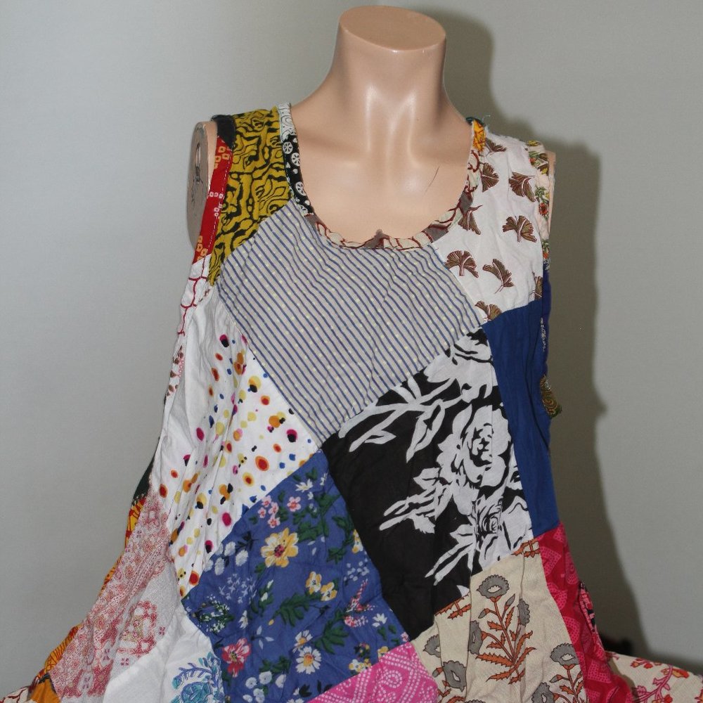 Patchwork Cotton Dress - image 1